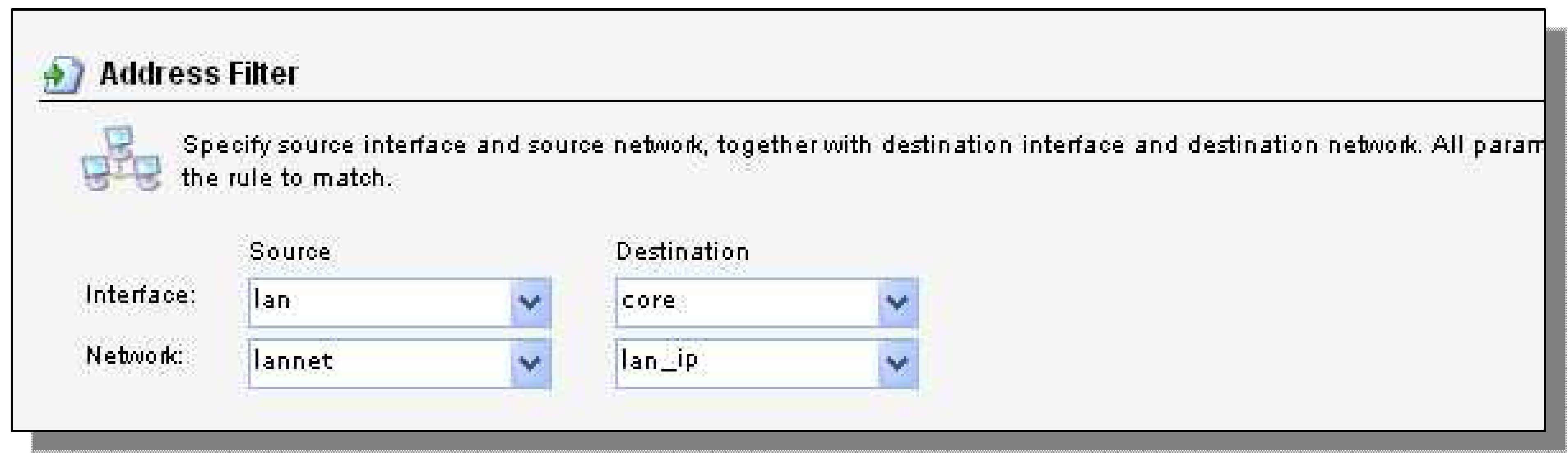 Trap source interface d link. User interface source destination.